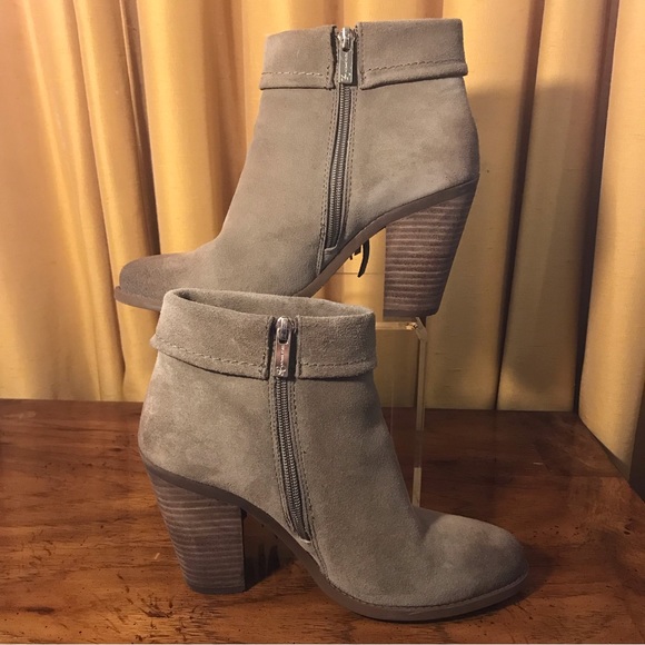 Jessica Simpson JP-Callaghan Booties, Color: Taupe, Cow Split SUEDE, Booties, 8M - Picture 6 of 11